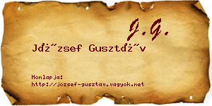 József Gusztáv névjegykártya