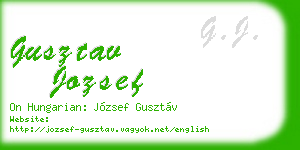 gusztav jozsef business card
